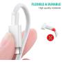 2-Pack Genuine Huawei 5A USB 3.1 Type C Superfast Charging Data Cable for Huawei Smartphone - White(Bulk Packed, No Retail Packaging)