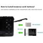 Mini Digital Camera, Vmotal 2.8 Inch LCD 12MP Compact Digital Camera, Entry-Level Point and Shoot Camera Pocket Camera, Beginner Camera for Kids with 8X Zoom and Rechargeable Battery