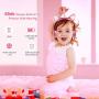 Isightguard Kids Headphones, Unicorn Headphones Wired Headphones,On Ear, Cat Ear Headphones with LED for Girls, 3.5mm Audio Jack for Cell Phone,Pink