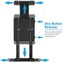 Macally Car Headrest Mount Holder for Apple iPad Pro/Air/Mini, Tablets, Nintendo Switch, iPhone, Smartphones 4.5" to 10" Wide with Dual Adjustable Positions and 360° Rotation (HRMOUNTPROB)