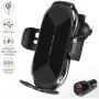 Wireless Charger Car Touch Sensing Automatic Retractable Clip Fast Charging Compatible for iPhone Xs Max/XR/X/8/8Plus Samsung S9/S8/Note 8