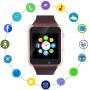 Amazqi Smart Watch, Smartwatch Phone with SD Card Pedometer Call Text Notification SIM Card Slot Music Player Camera Compatible for Android Samsung Huawei and iPhone (Partial Functions) for Men Women