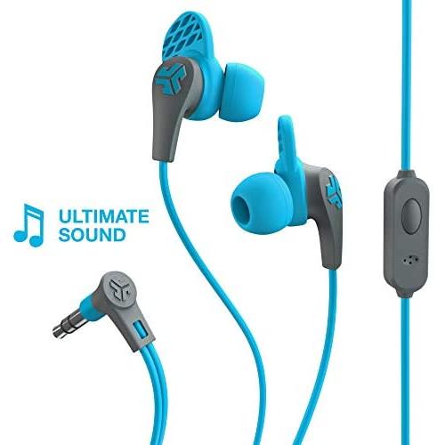 JLab Audio JBuds Pro Premium in-Ear Earbuds with Mic, Guaranteed Fit, Guaranteed for Life - Blue