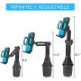 Car-Cup-Holder-Phone-Mount Adjustable Long Pole Automobile Cup Holder Smart Phone Cradle Car Mount for iPhone 11 Pro/XR/XS Max/X/8/7 Plus/6s/Samsung S10 /Note 9/S8 Plus/S7 Edge-Blue