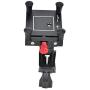MAGT Mobile Phone Bracket, Universal Electric Bicycle Mountain Bike Motorcycle Mobile Phone Bracket Holder Clip Cycling Accessory(Black)