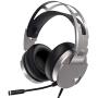 QcoQce Z15 Gaming Headset PS4 Headset with Aluminum Frame - Xbox One Headset with Noise Canceling Mic, LED Light, 3D Surround Sound Over-Ear Headphones for Nintendo Switch,PC,Mac, 2020 Upgraded