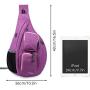 WANDF Sling Bag One Strap Backpack Travel Crossbody Backpack Water-Resistant