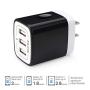 Wall Charger, Ailkin 3.1A MultiPort Fast Charger Plug, Travel Home Power Adapter Block Base Replacement for Phone X/8/7/7 Plus/6s/6s Plus, Pad Pro/Air 2/Mini 3/Mini 4, Samsung S9/S8, More(3 Pack