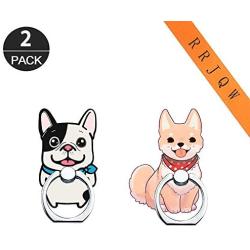 Phone Ring Holder Stand,Dog Phone Ring Stand Holder 360 Rotation Finger Ring Grip Stand for Cellphones,Smartphones and Tablets(Shiba Inu,Bulldog)