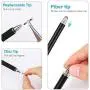 Stylus Pen Universal Stylus, Disc Stylus Touch Screen Pens for All Capacitive Touch Screens Cell Phones, Tablets, Laptops, 2 Pieces + 6 Bonus Replacement Tips (Black+Silver) Stylus Pen Universal Stylus, Disc Stylus Touch Screen Pens for All Capacitive Touch Screens Cell Phones, Tablets, Laptops, 2 Pieces + 6 Bonus Replacement Tips (Black+Silver)