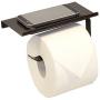 Neater Nest Reversible Toilet Paper Holder with Phone Shelf, Modern Style (Oil Rubbed Bronze, Single)