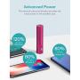 Lipstick Charger 3350mAh Xcentz, Compact External Battery Premium Aluminum with Flashlight Pocket Portable Charger Power Bank Phone Charger for iPhone, Samsung Galaxy, Other Android Phone - Red