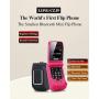 LONG-CZ J9 World Mini Smallest Flip Mobile Phone Unlocked (Black)