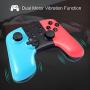 Wireless Pro Game Controller for Nintendo Switch, Pekyok SW07 Bluetooth Gamepad Joypad Remote for Nintendo Switch Console Supports Gyro Axis and Dual Vibration - Blue & Red(Third-Party Product)