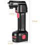 Oasser Air Compressor Electric Inflator Portable Hand Held Pump with Digital LCD Rechargeable Li-ion 12V 130PSI P2