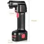 Oasser Air Compressor Electric Inflator Portable Hand Held Pump with Digital LCD Rechargeable Li-ion 12V 130PSI P2