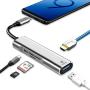 RREAKA DeX Station,DeX Pad,Docking Station Alternative for Samsung Galaxy S20/S20Ultra/Note10/Note9/TabS6/S5/Se Desktop Experience with 4K HDMI,USB 3.0,SD/TF Card Reader