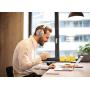 Miracle&Lesoul A7 Over Ear Bluetooth Headphones with Mic,Wireless and Wired Hi-Fi Stereo Bass Foldable Headset, Soft Memory-Protein Earmuffs, 25 Hours Playtime for Trave/Work/Laptop/PC/Phone,Natural