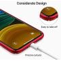 TORRAS Slim Fit iPhone 11 Case, Hard Plastic PC Ultra-Thin Phone Cover Case with Matte Finish Coating Grip Compatible with iPhone 11 (6.1 Inch), Red