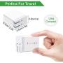 Wall Charger Fast Adapter,[ QC 3.0 + 2 USB ] Fast Wall Charger 3 Ports Tablet iPad Phone Fast Charger Adapter Quick Charge 3.0 Travel Plug Compatible Samsung, LG, HTC, iPhone More (1 Pack White)