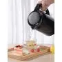 IKICH Electric Kettle 1.7L, Stainless Steel Water Kettle, Double Wall Tea Kettle, BPA-free Cool-Touch Kettle with Wide Mouth Design, LED Indicator, Auto Shut-off& Boli-dry Protection, 1500W