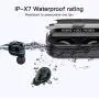 Wireless Earbuds, Bluetooth 5.1 Wireless Noise Cancelling Earbuds with LED Display Charging Case, Touch Control Wireless Headphone IPX7 Waterproof in-Ear Earphones with Built-in Mic for Sports,Work