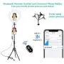LED Ring Light, 12" Selfie Ring Light with Tripod Stand and Phone Holder for Live Stream, Makeup Light Stand, YouTube Video Photography, Compatible for iPhone Android LED Ring Light, 12" Selfie Ring Light with Tripod Stand and Phone Holder for Live Stream, Makeup Light Stand, YouTube Video Photography, Compatible for iPhone Android
