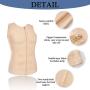 Wonderience Compression Shirts for Men Undershirts Slimming Body Shaper Waist Trainer Tank Top Vest with Zipper