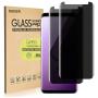 [2-Pack] SUKER Galaxy S9 Privacy Tempered Glass Anti-Spy Screen Protector [3D Curved] [Case Friendly] [9H Hardness] for Samsung Galaxy S9 (5.8"), Anti-Scratch, Bubble Free