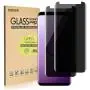 [2-Pack] SUKER Galaxy S9 Privacy Tempered Glass Anti-Spy Screen Protector [3D Curved] [Case Friendly] [9H Hardness] for Samsung Galaxy S9 (5.8&quot), Anti-Scratch, Bubble Free