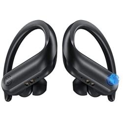 True Wireless Earbuds, Elecder D17 Running Sport Bluetooth Headphones with Mic Waterproof IPX7 Bass Earphones Headset with Charging Case, for Gym Workout