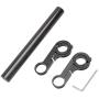 LYDshop Lucid Bike Handlebar Extender, Aluminum Alloy Bicycle Handlebar Extension Double Clamp Bike Bracket Bicycle Accessories for Holding Flashlight Speedometer GPS Phone Mount Holder