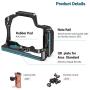 SMALLRIG Cage for Canon EOS M50 and M5 with Integrated Grip and Quick Release NATO Rail(Upgrade Version) 2168B