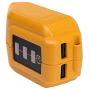 USB Power Source DCB090 for DEWALT 14.4V 18V/20V Max Li-ion Battery Charging Adapter for Mobile Phone Speaker Power Supply LPD