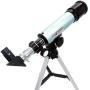 NUZAMAS Astronomical Telescope for Educational Science Refractor with Super Lightweight Tripod for Astronomy Beginners, Night Stars Watch,Focal Length 360mm, Aperture 50mm