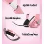SVYHUOK Pink PS4 Xbox Gaming Headset for Kids GIFS, Light Foldable On-Ear Headphone Eadphones with Detachable Mic for Telephone Chat, PC, PS4, New Xbox One Controller, Cellphones SVYHUOK Pink PS4 Xbox Gaming Headset for Kids GIFS, Light Foldable On-Ear Headphone Eadphones with Detachable Mic for Telephone Chat, PC, PS4, New Xbox One Controller, Cellphones