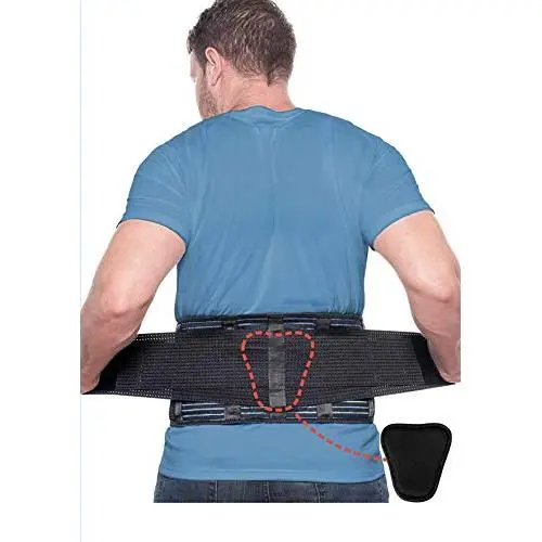 Beqo Back Brace for Lower Back Pain with Removable Lumbar Pad | Back Pain Relief Support Belt for Men & Women | Secure Fastener, Non-Slip Silicone Straps, Breathable Mesh, Adjustable Panels - Size L Beqo Back Brace for Lower Back Pain with Removable Lumbar Pad | Back Pain Relief Support Belt for Men & Women | Secure Fastener, Non-Slip Silicone Straps, Breathable Mesh, Adjustable Panels - Size L