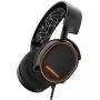 SteelSeries Arctis 5 RGB Illuminated Gaming Headset with DTS Headphone:X 7.1 Surround for PC, PlayStation 4, VR, Android and iOS - Black (Renewed)