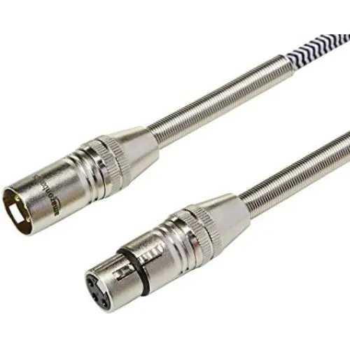 AmazonBasics 3 Pin Microphone Cable - 10 Feet, Silver AmazonBasics 3 Pin Microphone Cable - 10 Feet, Silver