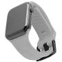 URBAN ARMOR GEAR UAG Compatible with Apple Watch 44mm 42mm Series 5/4/3/2/1 Silicone Band Scout [Silver] Slim Adjustable Waterproof Sporty Replacement Watch Strap