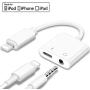 [Apple MFi Certified] Headphone Adapter & Splitter for iPhone, 2 in 1 Lightning to 3.5mm Earphone Audio & Charger Compatible for iPhone 11/11 Pro/X/XR/XS/8, iPad, Support Calling + Sync +Music Control