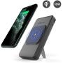 Kenu BingeBank 10000 mAh Power Bank Qi Wireless Charger + Kickstand | USB-C Quick Charge 3.0 | iPhone 11 Pro Max/11 Pro/11, iPhone Xs Max/Xs/XR/X, iPhone 8 Plus/8, Samsung Galaxy, Pixel 3XL/3 | Black