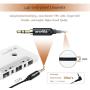 Arsvita Car Audio aux Cassette Adapter and a Smartphone to 3.5 mm Headphone Jack Adapter - White