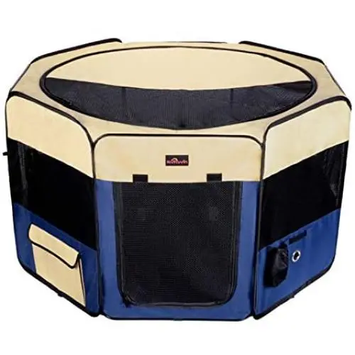 Aivituvin Pet Playpen Portable Foldable Exercise Pen Compatible Small & Large Dog,Kitten,Rabbit,Puppy-Oxford Cage & Kennel Suit Compatible Indoor/Outdoor Use Aivituvin Pet Playpen Portable Foldable Exercise Pen Compatible Small & Large Dog,Kitten,Rabbit,Puppy-Oxford Cage & Kennel Suit Compatible Indoor/Outdoor Use