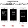 TENOC Phone Case Compatible for Apple iPhone SE 2020 SE2, iPhone 8 and iPhone 7 4.7 Inch, Crystal Clear Ultra Slim Cases Soft TPU Cover Full Protective Bumper
