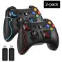 EasySMX Wireless Game Controller, 2.4G Wireless Gamepad Joystick PC, Dual Vibration, Support PC (Windows XP/7/8/8.1/10) and PS3, Android, Vista, TV Box/Android Phones, Tablets