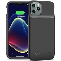 Battery Case for iPhone 11 Pro, Smiphee iPhone 11 Pro Battery Case, 4800mAh Portable Protective Charging Case Extended Rechargeable Charger Case Smiphee (Black).