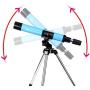 Telescope Kids Educational Science-30AZ Refractor Scope-Portable Small Telescope Tripod