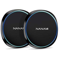 NANAMI Fast Wireless Charger,10W Qi-Certified Wireless Charging Pad [2 Pack] Compatible Samsung S20/S10/S9/S8/S7/Note 10+/9/8, 7.5W for iPhone SE/11/11 Pro/11 Pro Max/XS Max/XS/XR/X/8 Plus/New Airpods