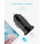 Wishinkle UL Certified USB Car Charger, 12W/2.4A Fast Car Charger Mini Cigarette Lighter USB Charger Compatible with iPhone 11/11 pro/XR/X/XS, Samsung Note 9/Galaxy S10/S9/S8 and More